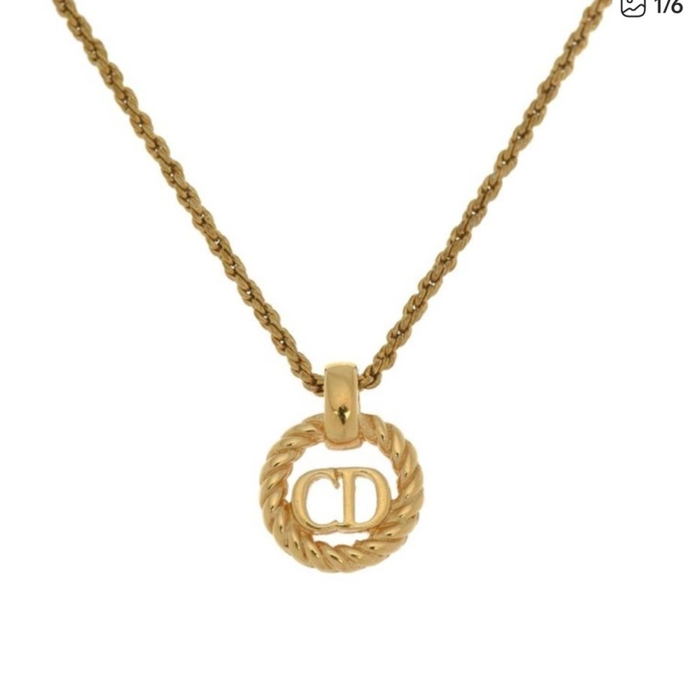 CD Logo Pendant Necklace